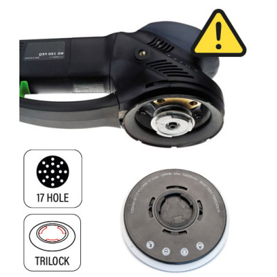 Flexipads Prato Velcro  150mm 17Furos