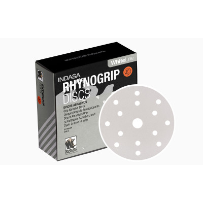 Indasa Discos Rhynogrip White Line 15 furos 150mm