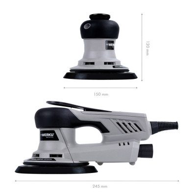 Werku Lixadora Orbital elétrica 150mm 350w