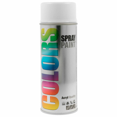 Colors - Spray Acrilico Ral 9016 Branco Brilhante 400ml