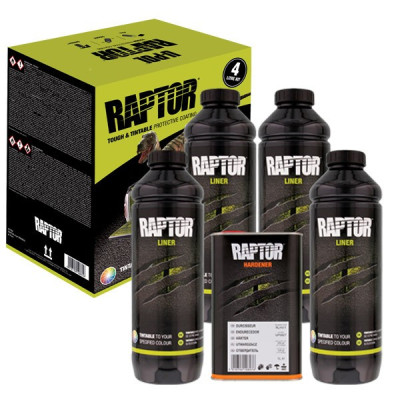 RAPTOR Liner Tintavel Cores RAL Kit 4lt