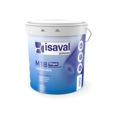 Isaval M18 Olimpia Tinta Acrílica Mate Lavável Branco 15lt