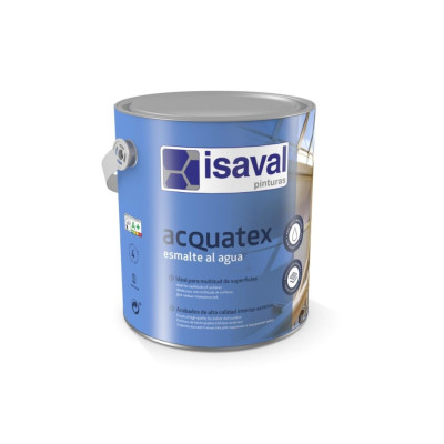 Isaval Acquatex Esmalte Acrilico Aquoso Acetinado Branco 0,75lt